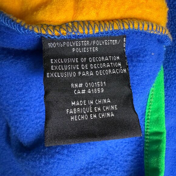 Nintendo Super Mario Icons Fleece Jacket Pullover Mens 3XL Color Block Box Lunch - Picture 13 of 15